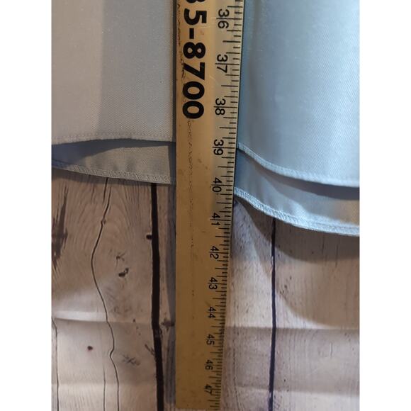 Alfred Sung Pleated Midi Light Ice Blue Fit Flare sleeveless Dress Pockets Sz 14 - Picture 8 of 12